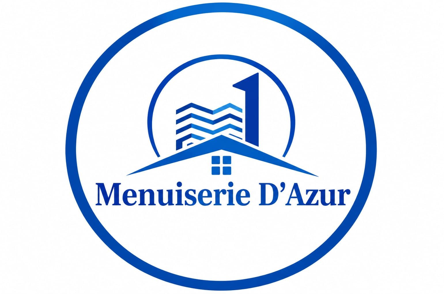 Logo bleu de Menuiserie D’Azur